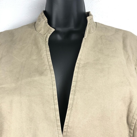 ISAAC MIZRAHI for Target tan bomber jacket coat L - Picture 2 of 11
